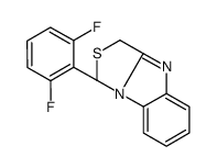 (1S)-1-(2,6-difluorophenyl)-1,3-dihydro-[1,3]thiazolo[3,4-a]benzimidazole结构式