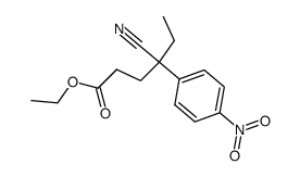 ethyl 4-cyano-4-(4-nitrophenyl)hexanoate结构式