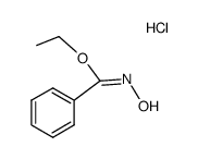 (E)-benzohydroximic acid ethyl ester, hydrochloride Structure