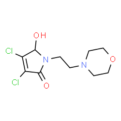 3,4-Dichloro-5-hydroxy-1-(2-morpholinoethyl)-1H-pyrrol-2(5H)-one Structure