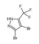 4,5-DIBROMO-3-(TRIFLUOROMETHYL)-1H-PYRAZOLE结构式