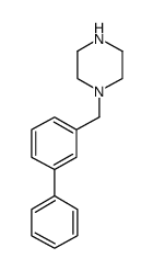 1-(biphenyl-3-ylmethyl)piperazine Structure