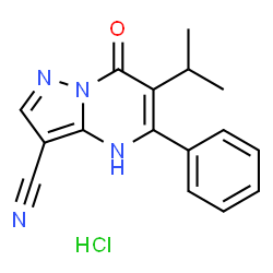 6-异丙基-7-氧代-5-苯基-4,7-二氢吡唑并[1,5-a]嘧啶-3-腈盐酸盐图片