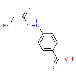 Benzoic acid, 4-[2-(hydroxyacetyl)hydrazino]- (9CI) Structure
