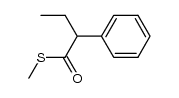 S-methyl 2-phenylbutanethioate结构式