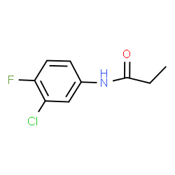 N-(3-chloro-4-fluorophenyl)propionamide结构式