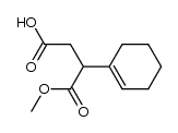 cyclohex-1-enyl-succinic acid-1-methyl ester结构式