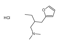 2-(furan-2-ylmethyl)butyl-dimethylazanium,chloride Structure