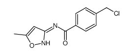 4-氯甲基-N-(5-甲基异唑-3-基)苯甲胺结构式