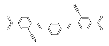 1,4-Bis-(2-Cyan-4-nitro-trans-styryl)-benzol结构式