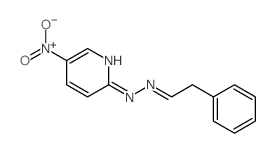 Benzeneacetaldehyde,2-(5-nitro-2-pyridinyl)hydrazone structure