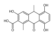 3,5,8-trihydroxy-1,10-dimethyl-9-oxo-10H-anthracene-2-carboxylic acid Structure