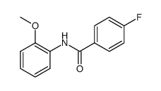4-Fluoro-N-(2-Methoxyphenyl)benzamide结构式