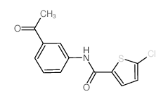 N-(3-Acetylphenyl)-5-chlorothiophene-2-carboxamide结构式