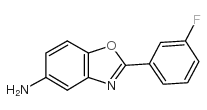 2-(3-fluoro-phenyl)-benzooxazol-5-ylamine结构式