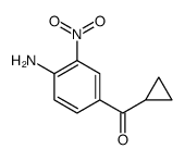 (4-amino-3-nitrophenyl) cyclopropyl ketone Structure