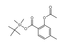 tert-butyldimethylsilyl 2-acetoxy-4-methylbenzoate结构式