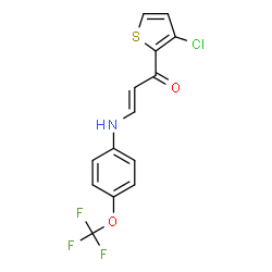 1-(3-CHLORO-2-THIENYL)-3-[4-(TRIFLUOROMETHOXY)ANILINO]-2-PROPEN-1-ONE picture