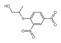 2-(2,4-dinitro-phenylsulfanyl)-propan-1-ol结构式