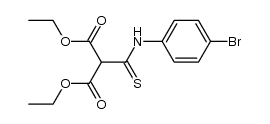 diethyl (4-bromophenyl)thiocarbamoylmalonate Structure