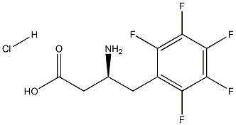 (S)-3-Amino-4-(pentafluorophenyl)-butyric acid-HCl结构式