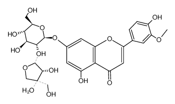 Chrysoeriol 7-apiosylglucoside Structure