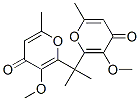 2,2'-Isopropylidenebis(3-methoxy-6-methyl-4H-pyran-4-one)结构式