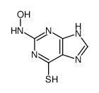 2-(hydroxyamino)-3,7-dihydropurine-6-thione Structure