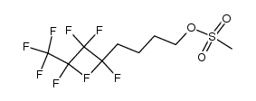 1-methanesulfonyloxy-5,5,6,6,7,7,8,8,8-nonafluorooctane结构式