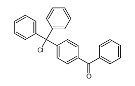 [4-[chloro(diphenyl)methyl]phenyl]-phenylmethanone Structure