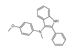 N-(4-methoxyphenyl)-N-methyl-2-phenyl-1H-indol-3-amine Structure