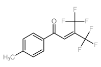 2-Buten-1-one,4,4,4-trifluoro-1-(4-methylphenyl)-3-(trifluoromethyl)-结构式