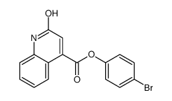 (4-bromophenyl) 2-oxo-1H-quinoline-4-carboxylate结构式