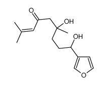 9-(3-Furanyl)-6,9-dihydroxy-2,6-dimethyl-2-nonen-4-one Structure