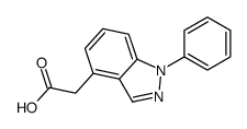 2-(1-phenylindazol-4-yl)acetic acid结构式