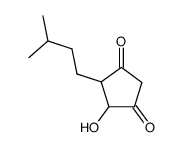 3-Isopentyl-2-hydroxy-1,4-cyclopentanedione structure