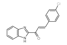 2-Propen-1-one, 1-(1H-benzimidazol-2-yl)-3-(4-chlorophenyl)-结构式