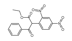 [2,4-Dinitro-phenyl]-benzoyl-essigsaeure-ethylester结构式