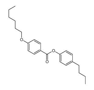 4-(Hexyloxy)benzoic acid 4-butylphenyl ester结构式