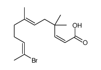 11-bromo-4,4,7-trimethyldodeca-2,6,10-trienoic acid Structure