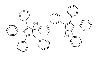 2,4-Cyclopentadien-1-ol, 1,1'-(1,4-phenylene)bis[2,3,4,5-tetraphenyl-结构式