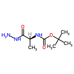 tert-Butyln-[(1S)-1-(hydrazinecarbonyl)ethyl]carbamate structure