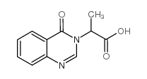 2-(4-氧代-4H-喹唑啉-3-基)-丙酸结构式