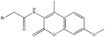 N-(7-Methoxy-4-Methyl-2-oxo-2H-chroMenyl)-2-broMoacetaMide Structure