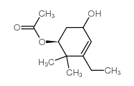 4-Cyclohexene-1,3-diol,5-ethyl-6,6-dimethyl-,1-acetate,(1S)-(9CI)结构式