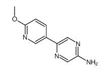 5-(6-methoxypyridin-3-yl)pyrazin-2-amine Structure