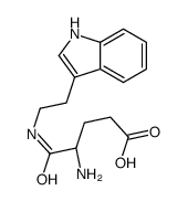 (4S)-4-amino-5-[2-(1H-indol-3-yl)ethylamino]-5-oxopentanoic acid Structure