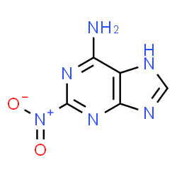 1H-Purin-6-amine,2-nitro- (9CI)结构式