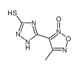 5-(4-methyl-2-oxy-furazan-3-yl)-2,4-dihydro-[1,2,4]triazole-3-thione Structure