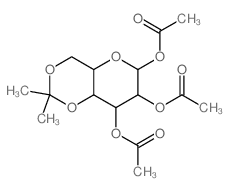 (3,4-diacetyloxy-9,9-dimethyl-5,8,10-trioxabicyclo[4.4.0]dec-2-yl) acetate Structure